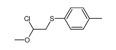 β-p-tolylthio-α-chloroethyl methyl ether Structure