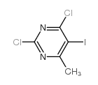 2,4-二氯-5-碘-6-甲基嘧啶结构式