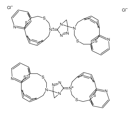 bis[[azobis[4,1-phenylene-2,5-benzothiazolediylmethylenethio[(dimethylamino)methylidyne]]]methylammonium] dichloride结构式