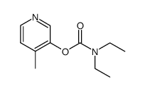 4-methyl-pyridin-3-yl diethylcarbamate结构式