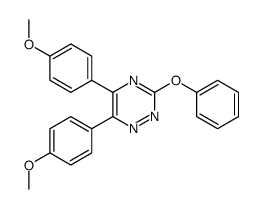 5,6-bis(4-methoxyphenyl)-3-phenoxy-1,2,4-triazine Structure