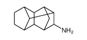 2,4,7-Metheno-1H-cyclopenta[a]pentalen-3-amine, decahydro-, (2α,3β,3aβ,3bβ,4α,6aβ,7α,7aβ,8S*)结构式