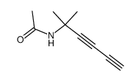 2-Acetamino-2-methyl-hexadiin-(3,5)结构式