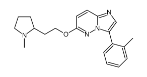 6-[2-(1-methyl-pyrrolidin-2-yl)-ethoxy]-3-O-tolyl-imidazo[1,2-b]pyridazine Structure