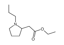 (1-propyl-pyrrolidin-2-yl)-acetic acid ethyl ester结构式