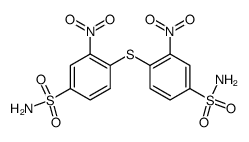 3,3'-dinitro-4,4'-sulfanediyl-bis-benzenesulfonic acid diamide结构式