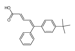 (2E,4E)-5-(4-tert-Butylphenyl)-5-phenyl-2,4-pentadienoic acid结构式