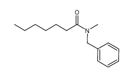N-benzyl-N-methylheptanamide Structure