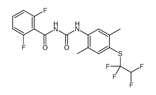 N-[[2,5-dimethyl-4-(1,1,2,2-tetrafluoroethylsulfanyl)phenyl]carbamoyl]-2,6-difluorobenzamide Structure