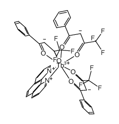 Tb(4,4,4-trifluoro-1-phenyl-1,3-butanedione(-1H))3(1,10-phenanthroline)结构式