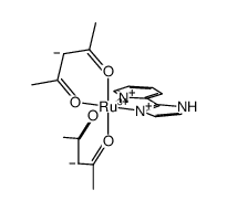 [Ru(2,4-pentanedionato)2(2-(2'-pyridyl)imidazole)](1+) Structure