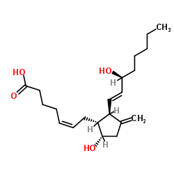 11-脱氧-11-亚甲基前列腺素D₂结构式