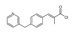 2-methyl-3-[4-(pyridin-3-ylmethyl)phenyl]prop-2-enoyl chloride Structure