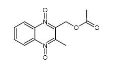 2-acetoxymethyl-3-methyl-quinoxaline 1,4-dioxide Structure