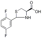 (4R)-2-(2,5-二氟苯基)-1,3-噻唑烷-4-羧酸结构式