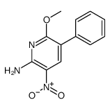 6-Methoxy-3-nitro-5-phenyl-pyridin-2-ylamine Structure