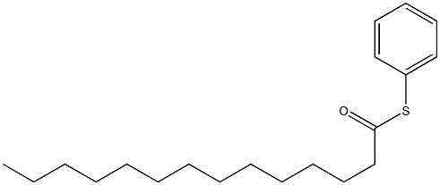 Tetradecanethioic acid, S-phenyl ester结构式