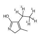 3-(Ethyl-d5)-1,5-dihydro-4-methyl-2H-pyrrol-2-one Structure