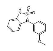 1-(3-Methoxyphenyl)-1,3-dihydro-2,1,3-benzothiadiazole 2,2-dioxide结构式