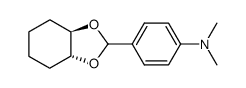 trans-1,2-cyclohexanediol p-(dimethylamino)benzylidene acetal Structure