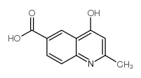 4-Hydroxy-2-methyl-quinoline-6-carboxylic acid Structure