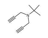 N.N-Bis-[prop-2-inyl]-tert.-butylamin结构式