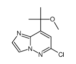 6-chloro-8-(2-methoxypropan-2-yl)imidazo[1,2-b]pyridazine结构式