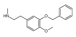 2-(4-methoxy-3-phenylmethoxyphenyl)-N-methylethanamine结构式