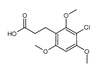 3-(3-chloro-2,4,6-trimethoxyphenyl)-propionic acid Structure