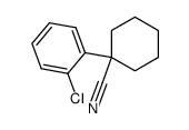 1-(2-chlorophenyl)cyclohexane-1-carbonitrile结构式