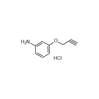 3-(Prop-2-yn-1-yloxy)anilinehydrochloride Structure