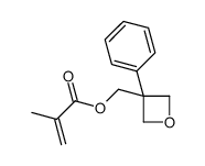 (3-phenyloxetan-3-yl)methyl 2-methylprop-2-enoate结构式