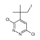 3,6-dichloro-4-(1-iodo-2-methylpropan-2-yl)pyridazine结构式