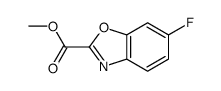 6-Fluoro-benzooxazole-2-carboxylic acid methyl ester structure