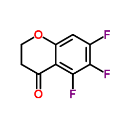 5,6,7-Trifluoro-2,3-dihydro-4H-chromen-4-one Structure