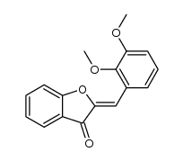 2-(2,3-dimethoxy-benzylidene)-benzofuran-3-one Structure