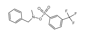 N-benzyl-N-methyl-O-((3-(trifluoromethyl)phenyl)sulfonyl)hydroxylamine结构式