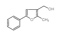 (2-甲基-5-苯基-3-呋喃基)甲醇结构式