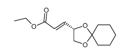 ethyl (2'S)-3-(1',4'-dioxa-spiro[4.5]dec-2'-yl)-acrylate Structure
