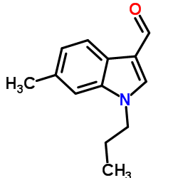 6-Methyl-1-propyl-1H-indole-3-carbaldehyde结构式