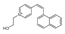 2-[4-(2-naphthalen-1-ylethenyl)pyridin-1-ium-1-yl]ethanol Structure