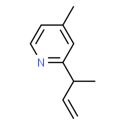 Pyridine, 4-methyl-2-(1-methyl-2-propenyl)- (9CI) structure