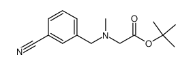 tert-butyl [(3-cyanobenzyl)(methyl)amino]acetate结构式