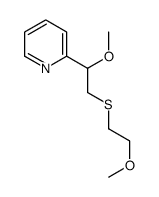2-[1-methoxy-2-(2-methoxyethylsulfanyl)ethyl]pyridine结构式