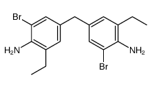 2,2'-Dibromo-6,6'-diethyl[4,4'-methylenedianiline] Structure