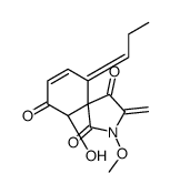 (5R,6Z,10S)-10-hydroxy-2-methoxy-3-methylidene-6-propylidene-2-azaspiro[4.5]dec-7-ene-1,4,9-trione Structure