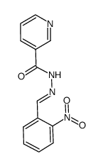 N'-((2-nitrophenyl)methylidene)pyridine-3-carbohydrazide Structure