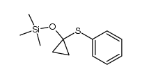 trimethyl(1-(phenylthio)cyclopropoxy)silane结构式