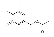 5-Acetoxymethyl-2,3-dimethylpyridine N-oxide Structure