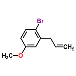 2-Allyl-1-bromo-4-methoxybenzene结构式
